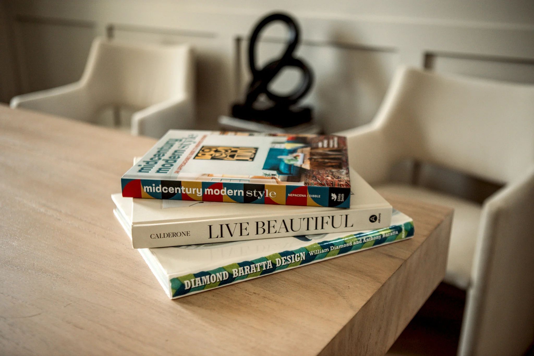 design books on a table